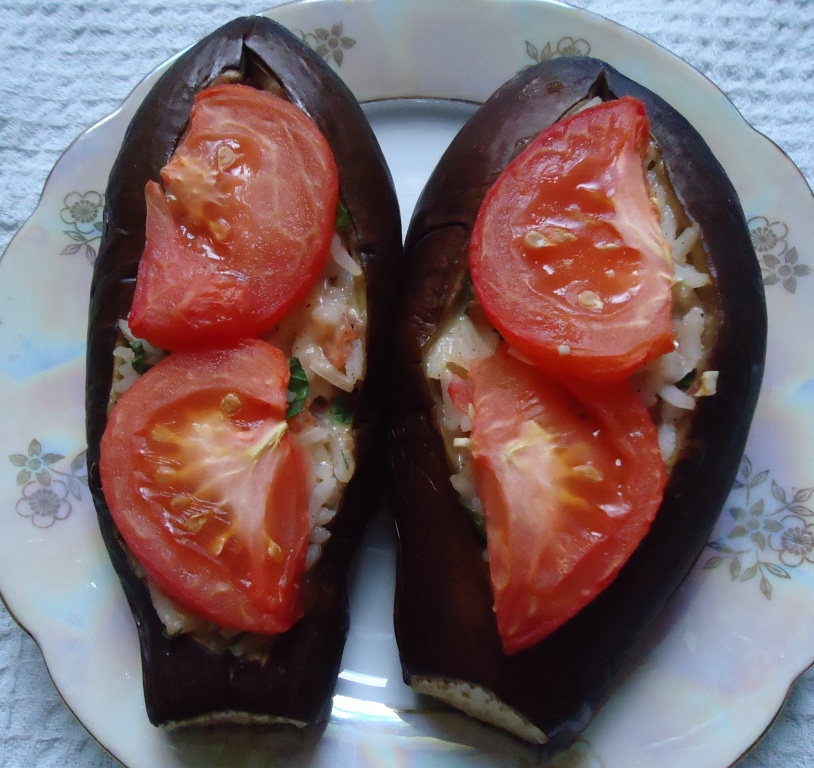 Баклажаны с рисом