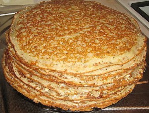 Блины на кефире
