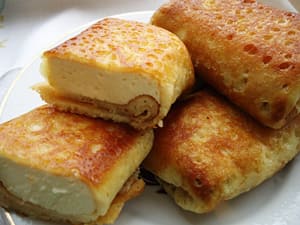 Блины с творогом
