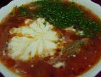 Украинский борщ с мясом