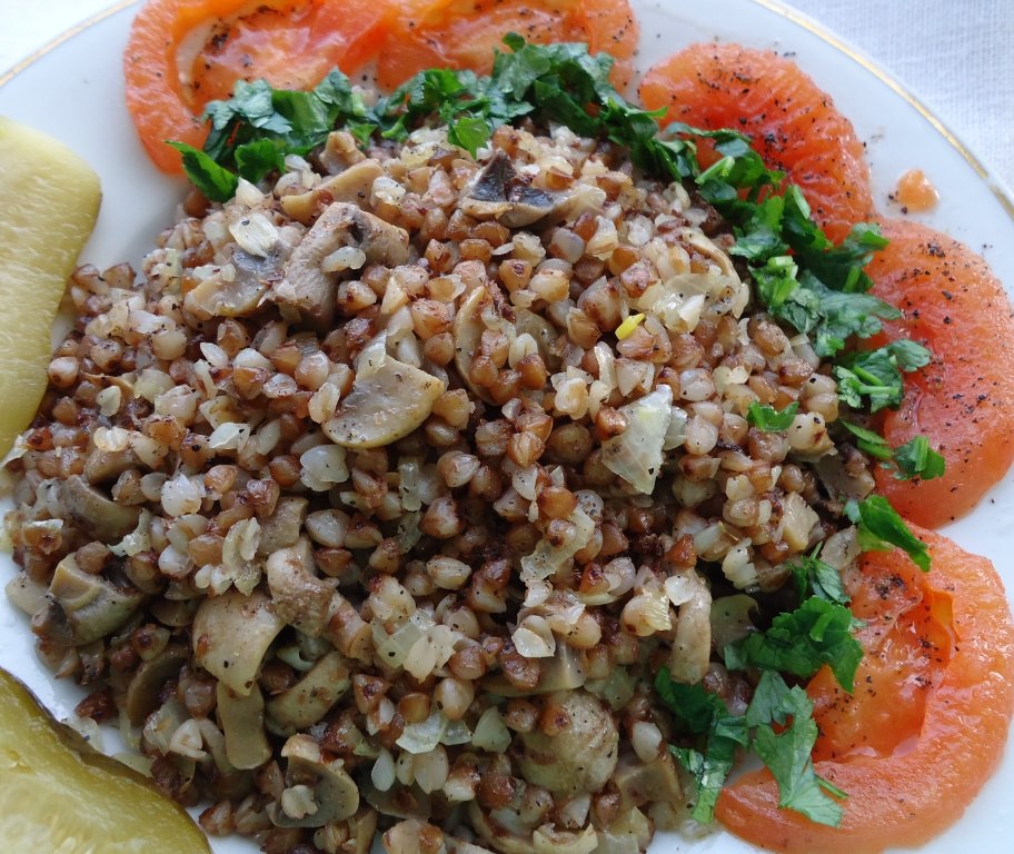 Гречка с грибами Гречка с грибами