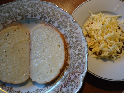 Гренки с сыром