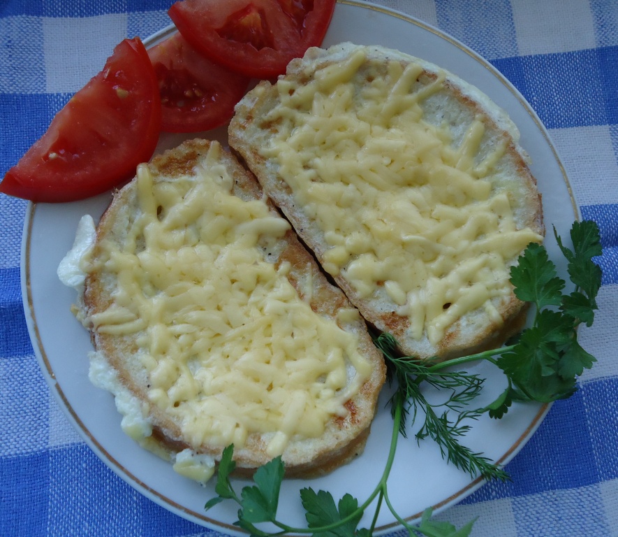 Гренки с сыром