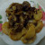 Куриная печень  с яблоками в духовке