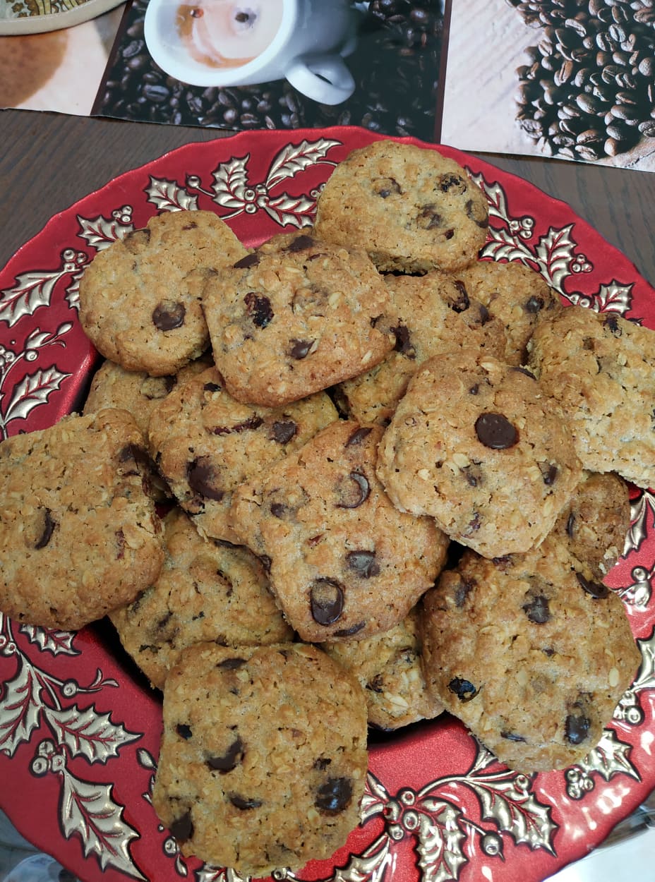 Овсяное печенье с шоколадом