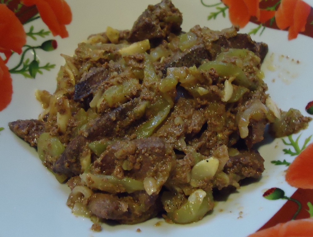 Печенка с кабачками Печенка с кабачками