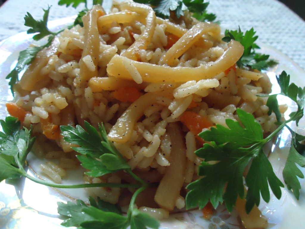 Плов с кальмарами