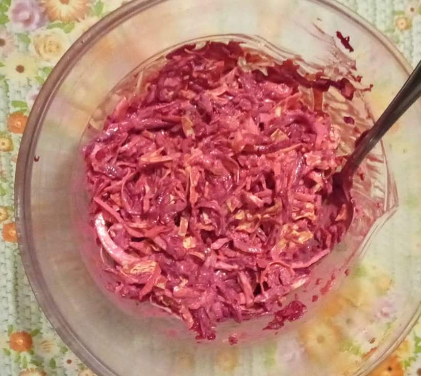 Салат из свеклы с капустой Салат из свеклы с капустой