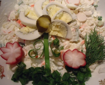 Салат с крабовыми палочками