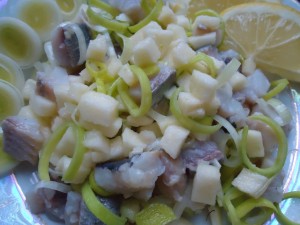 Сельдь с яблоками
