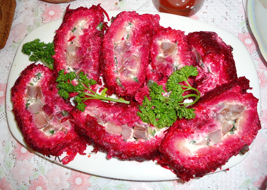 Селедка под шубой-рулет