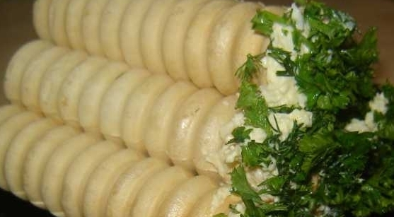 Слоеные трубочки с грибным кремом