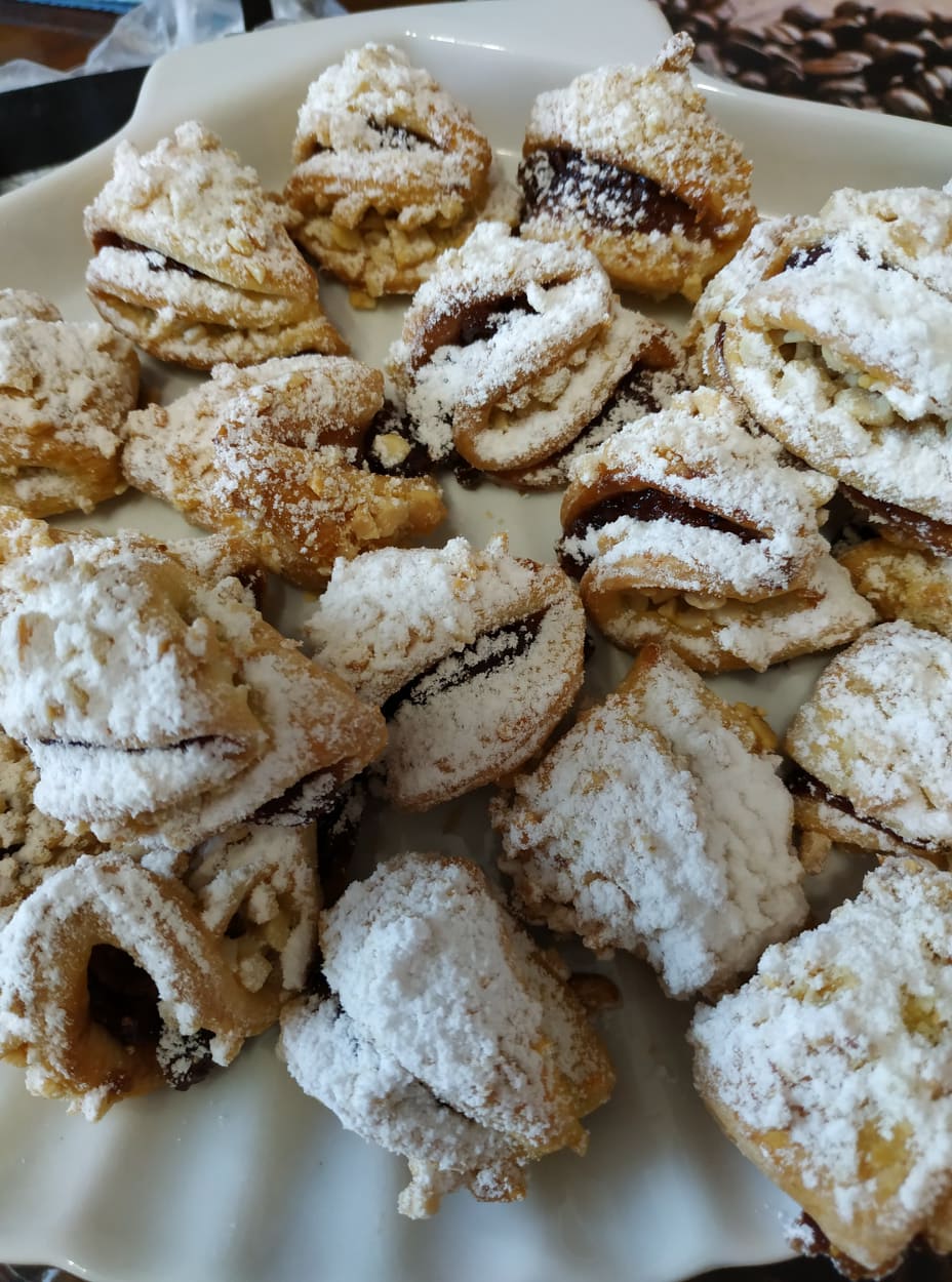 Творожное печенье с орехами Творожное печенье с орехами