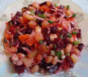 Винегрет с фасолью