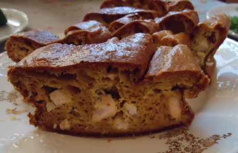 Заливной пирог с куриной грудкой